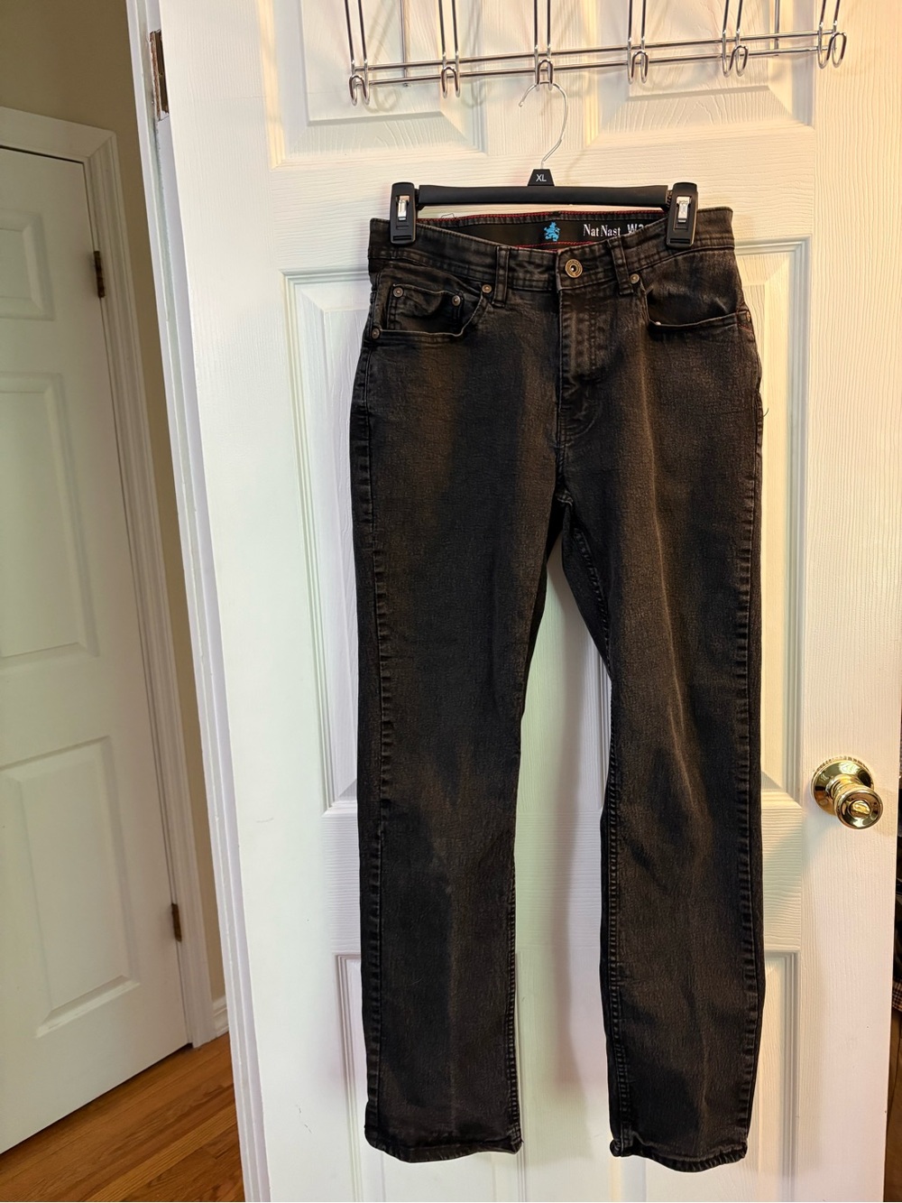 Nat Nast Black Straight-Leg Women's Jeans